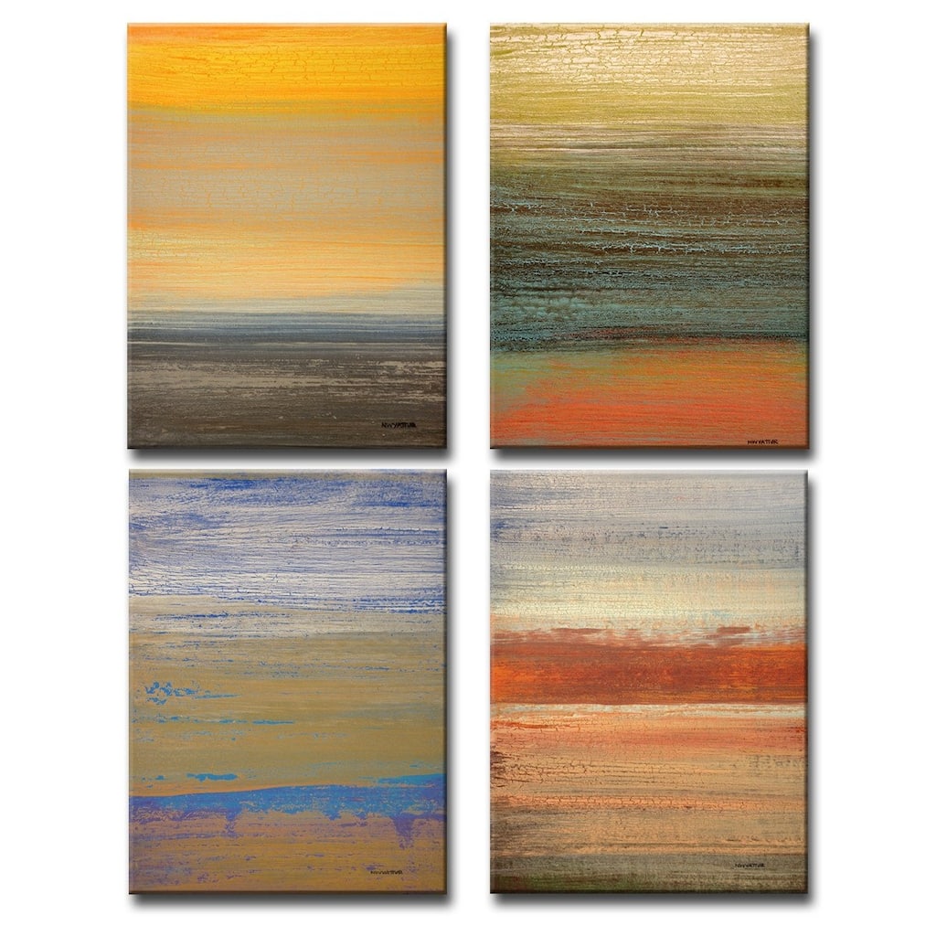 Destiny I-IV' 4 Pc (18 x 48) Wrapped Canvas Wall Art Set by Norman Wyatt Jr.