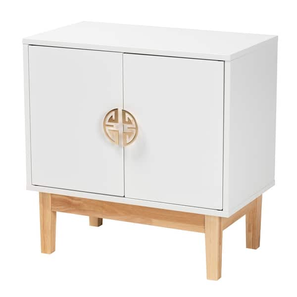 Honey-Can-Do Small Storage Cabinet with Wooden Frame & Woven Fabric  Drawers, White