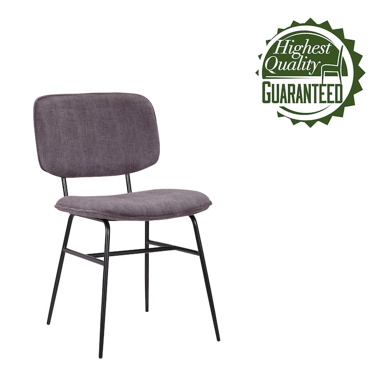 Porthos Home Efia Set of 2 Dining Chairs, Steel Frames, Armless