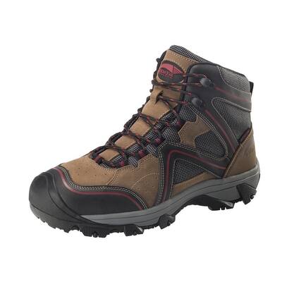 Avenger Work Boots Mens Crosscut Slip Resistant Steel Toe Brown 7711
