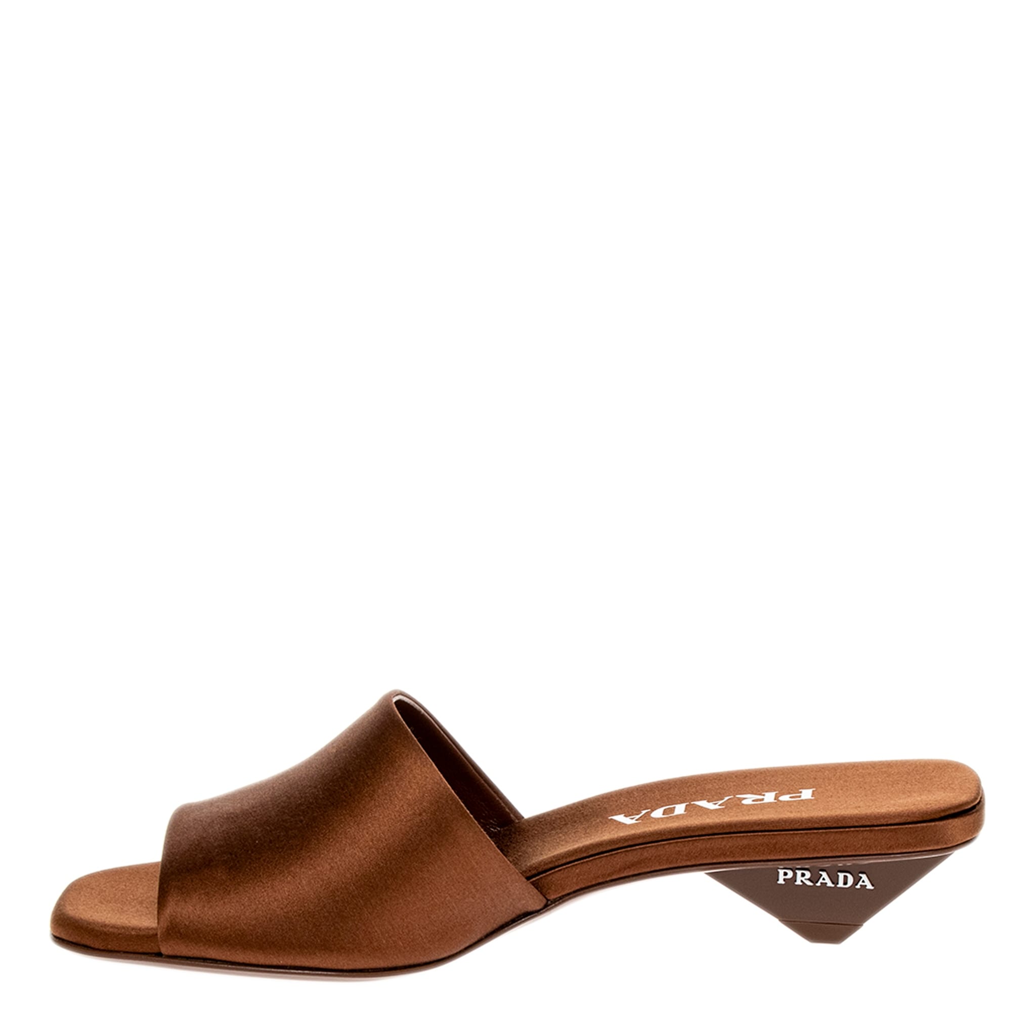 Prada Satin Slides - Overstock - 43457424