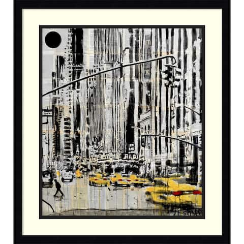 Framed Art Print 'Somewhere in New York City' by Loui Jover 20 x 23-inch
