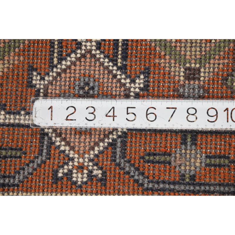 Hand Knotted Oriental 100% Wool Carpet Traditional Medallion Navy Blue & Blues Heriz (serapi) Area Rug - 10' 0'' X 7' 11''
