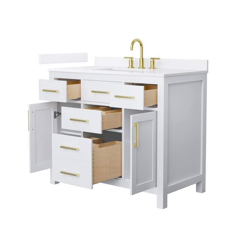 Wyndham Collection WCG2424-42S-QTZ-US3MXX Beckett 42" Free Standing