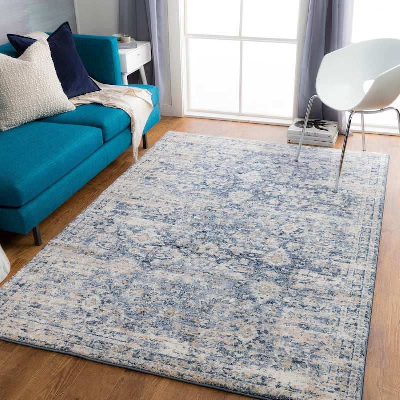 Artistic Weavers Yinsen Updated Persian Plush Area Rug - 5'3" x 7'3" - Denim/Grey