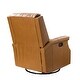 preview thumbnail 52 of 100, Echidna Transitional Genuine Leather Swivel Rocker Nursery Chair with Nailhead Trim by HULALA HOME