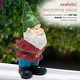 preview thumbnail 80 of 104, Gnome Folding Hands Looking Up Garden Statue