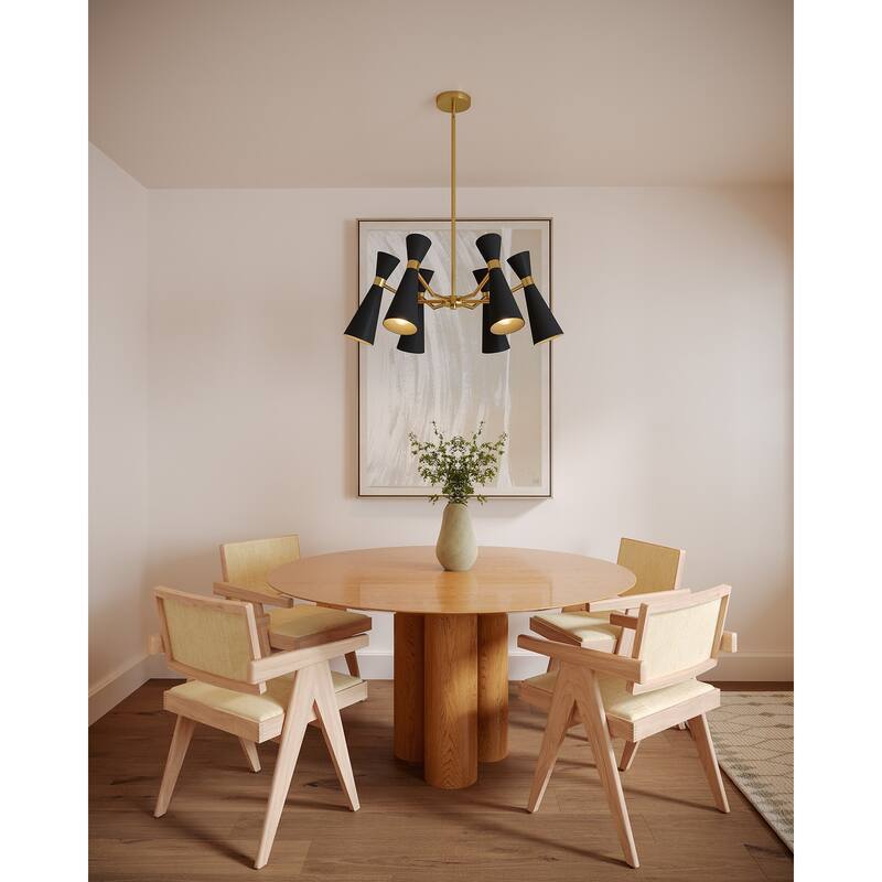 Alora Lighting CH574632 Blake 6 Light 32" Wide Chandelier