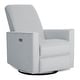 preview thumbnail 1 of 23, Evolur Harlow Deluxe Upholstered Plush Seating Glide Rocker Grey