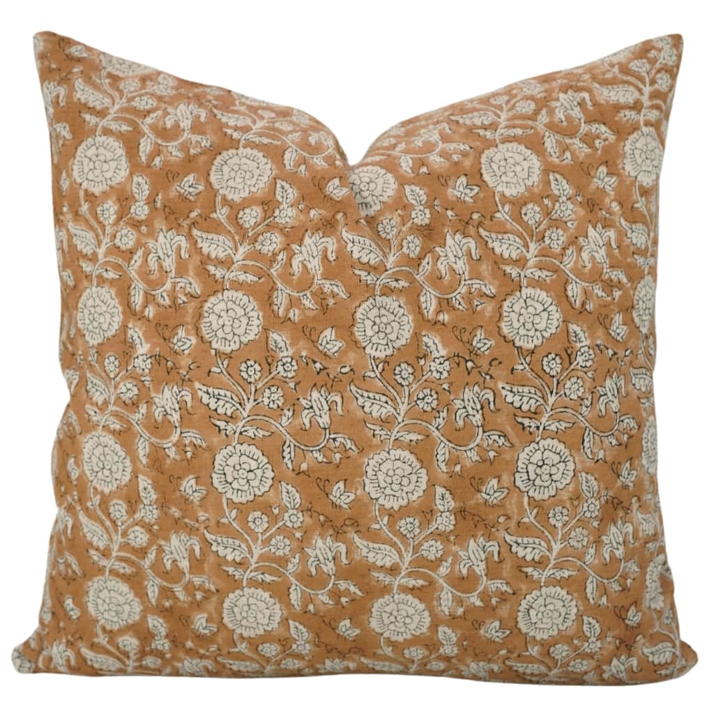 Cotton Linen Bohemian Block print pillow Cover- Shillong