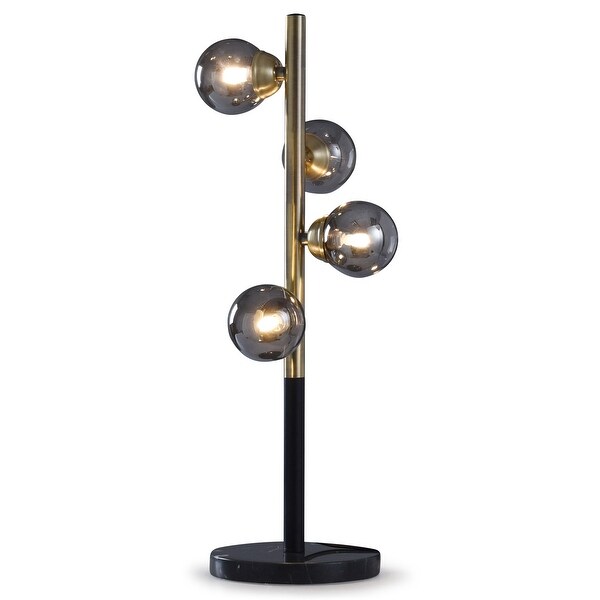 gold globe table lamp