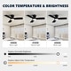 preview thumbnail 9 of 28, 32" Smart Gold & White Flush Mount Dimmable Ceiling Fan - 32''