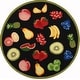 preview thumbnail 49 of 54, SAFAVIEH Handmade Chelsea Britny French Country Fruit Wool Rug 3' Round - Black - Round