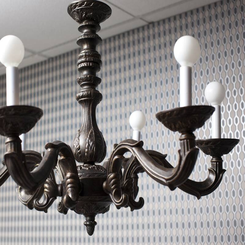 Paris Market 6 Light Bronze Chandelier - 28'' W x 21'' H