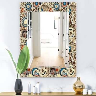 The Curated Nomad 'Paisley 10' Mid-century Modern Vanity Mirror