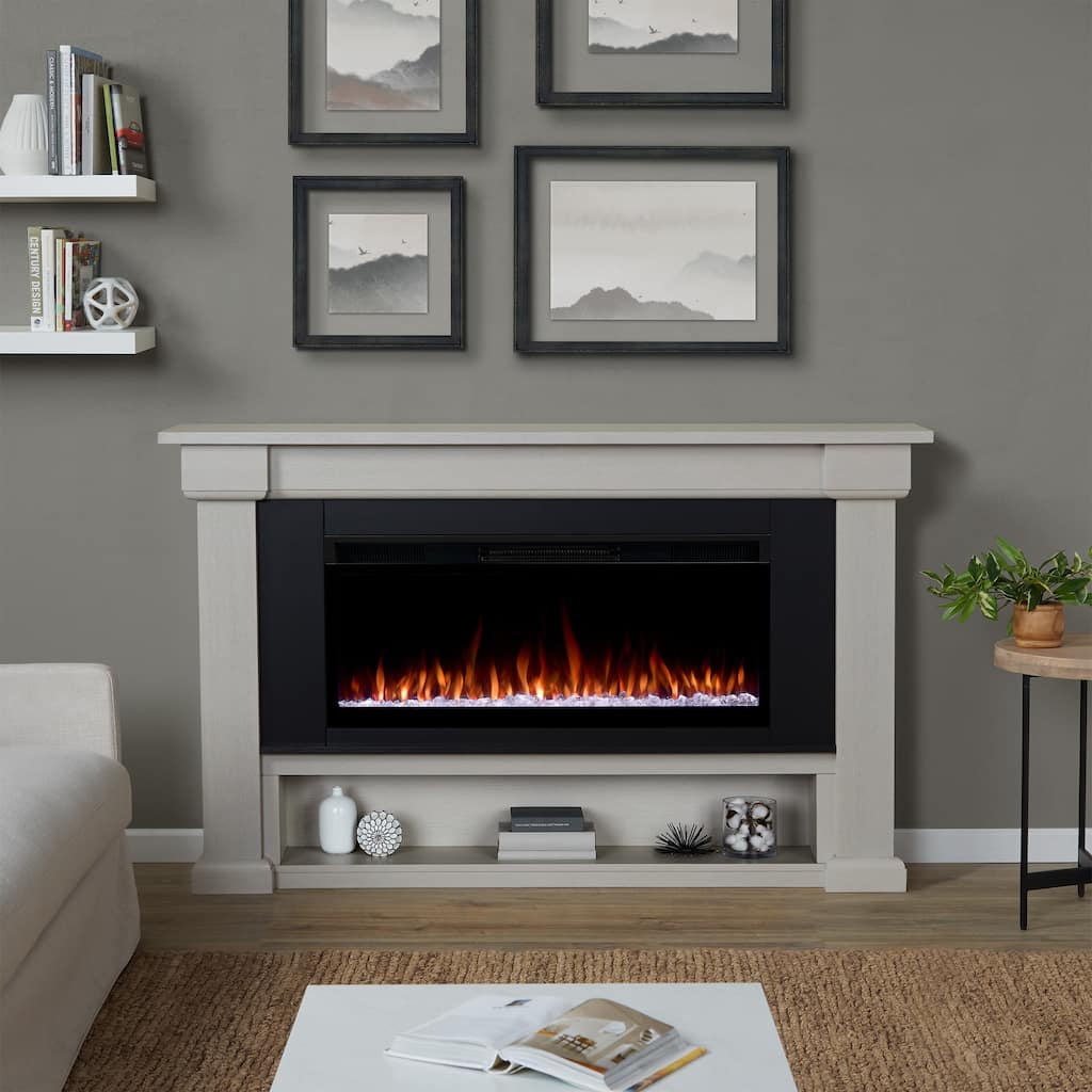 Bristow 66" Smart Landscape Electric Fireplace by Real Flame