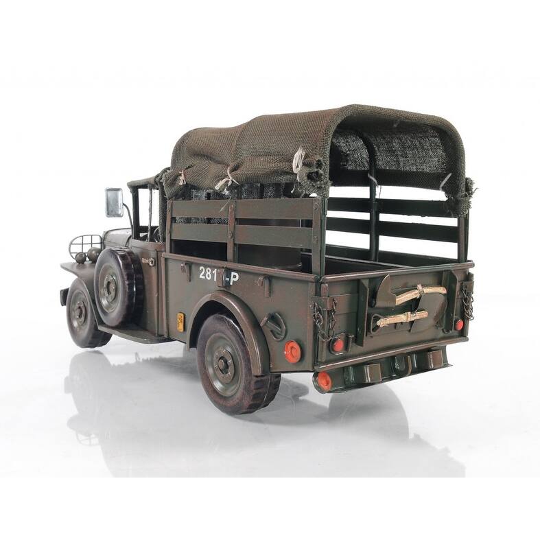 c1951 Dodge M42 Command Truck Sculpture - 13.5 x 6 x 6.75