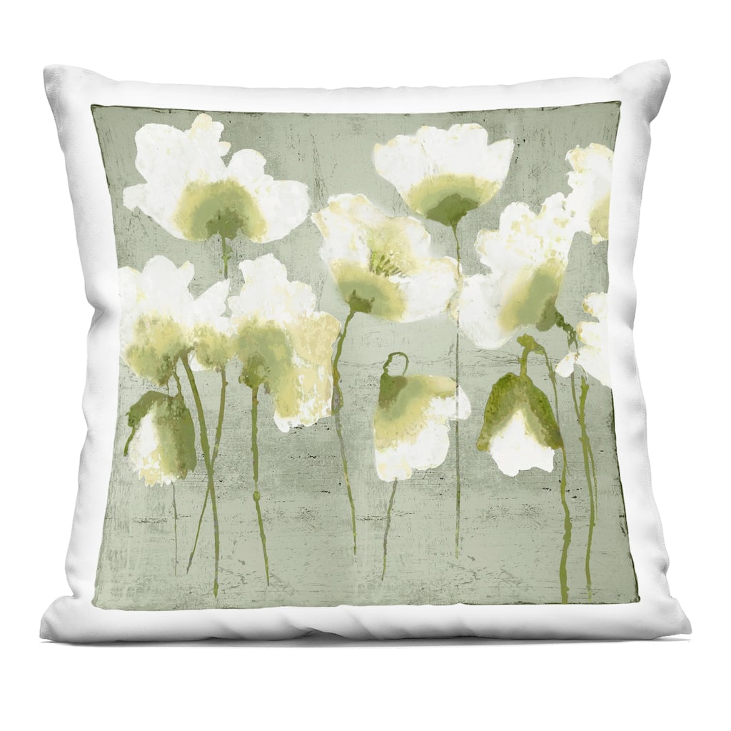 Stupell Charming Flower Impressions Decorative Printed Throw Pillow Design by Vanessa Austin