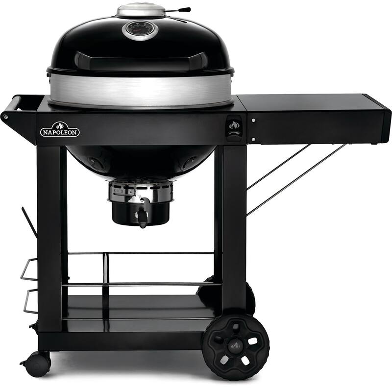 Napoleon PRO22K-CART-3 46" Wide Charcoal Free Standing Grill with - Black