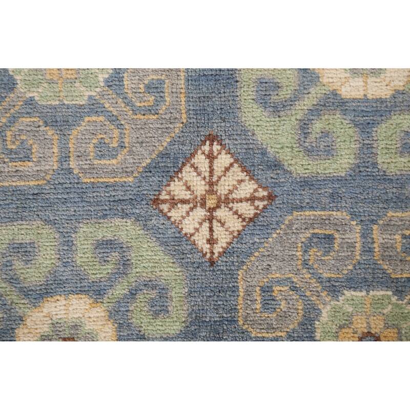 Vegetable Dye Geometric Khotan Home Decor Area Rug Wool Hand-knotted - 5'8" x 8'7"