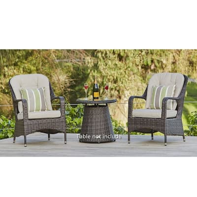 Outdoor Wicker Arm Chair with Cushion