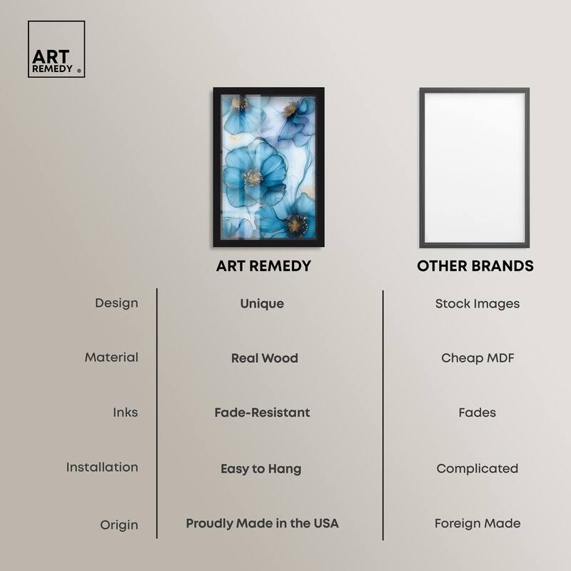 Gilded Cyanescence Shadowbox by Art Remedy