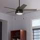 preview thumbnail 1 of 17, Hunter 44" Burroughs Ceiling Fan with LED Light, Pull Chain Matte Black
