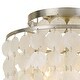 preview thumbnail 4 of 3, Brielle 3 Light Antique Silver Ceiling Mount - 13'' W x 16'' H