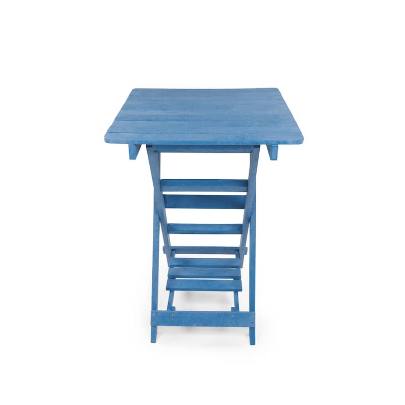 Patagonia Fully Assembled All-Weather Recycled HDPE Outdoor Folding Bar table