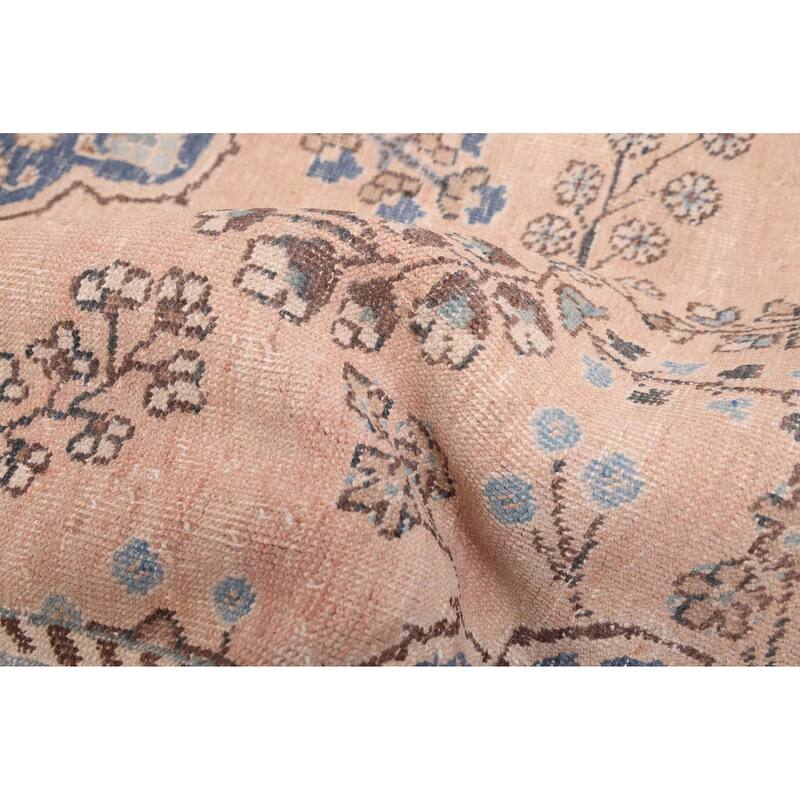 ECARPETGALLERY Hand-knotted Antalya Vintage Blush Wool Rug - 6'7 x 9'3