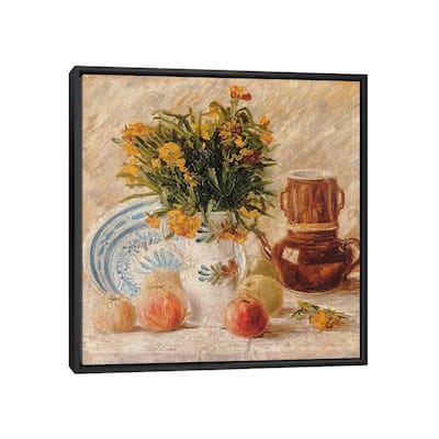 iCanvas "Still Life, 1887 " by Vincent van Gogh Framed Canvas Print