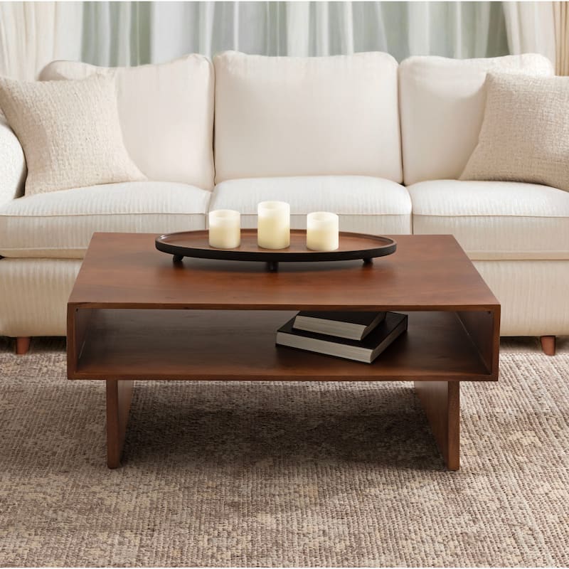 Kate and Laurel Torroba Ribbed Coffee Table