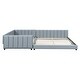 preview thumbnail 16 of 22, Queen Size & Twin XL Size Upholstered Platform Bed,Mother & Child Bed