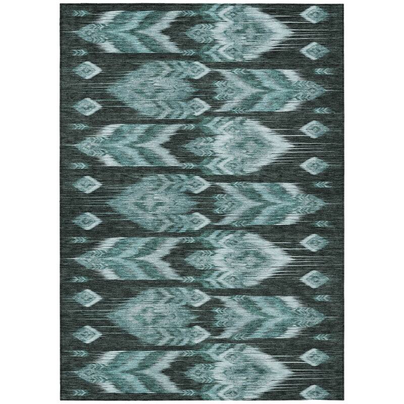 HomeRoots Southwestern Transitional Rectangle Outdoor Rug