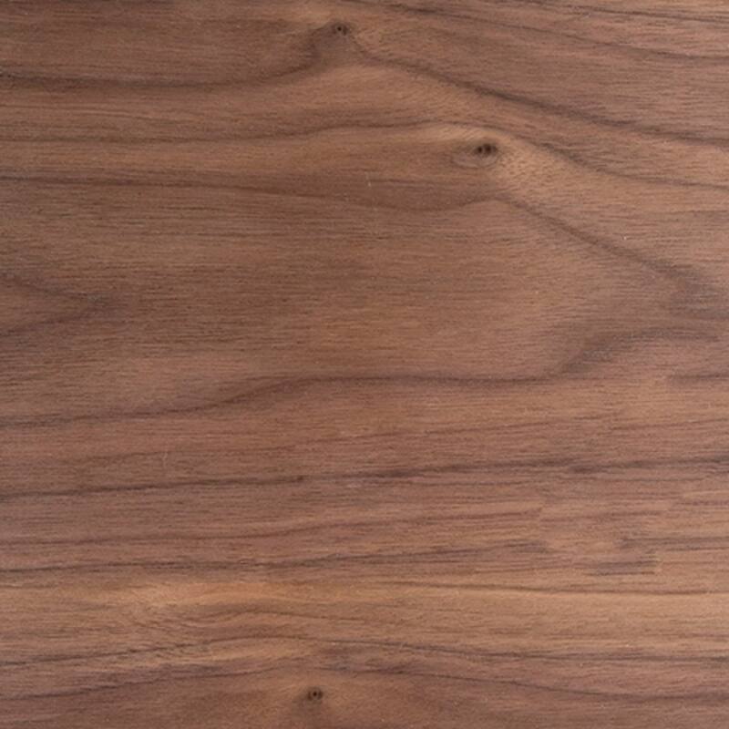 48.25" Brown Walnut Wood with Brushed Stainless Steel Contemporary Fuji Counter Table
