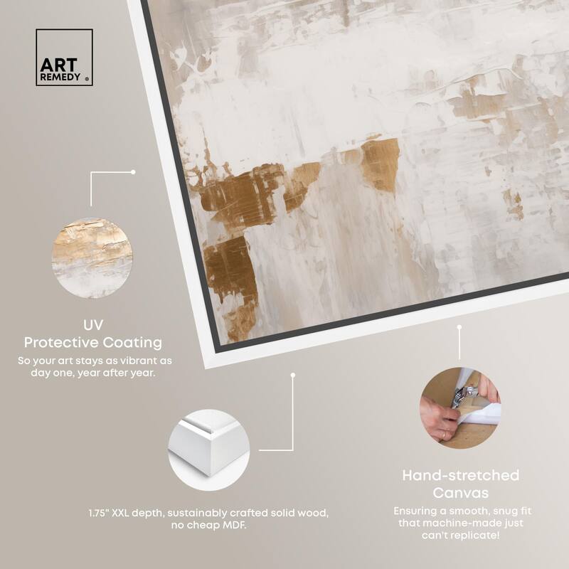 Melted Goldscape IV Canvas by Art Remedy