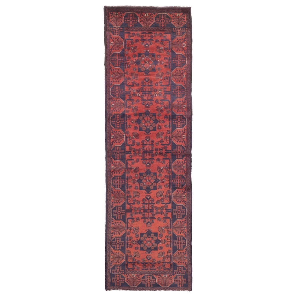 ECARPETGALLERY Hand-knotted Finest Khal Mohammadi Red Wool Rug - 2'8 x 9'2
