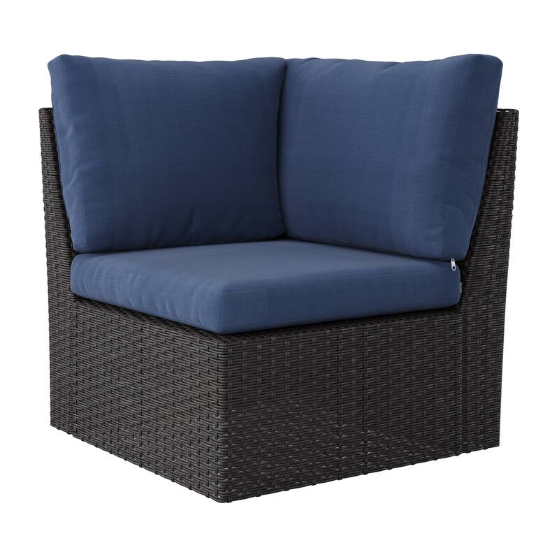 Brisbane Outdoor Wicker Sectional Set, 6pc