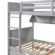 preview thumbnail 6 of 14, Twin-Over-Twin Bunk Bed，Separable Bunk Bed with Bookshelf and Twin size Trundle,for Bedroom