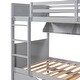 preview thumbnail 6 of 22, Twin-Over-Twin Bunk Bed with Twin size Trundle , Separable Bunk Bed with Bookshelf for Bedroom