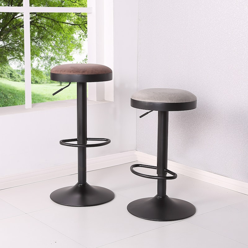 NPD Furniture Juno Gaslift Backless Swivel Bar Stool (Set of 2)