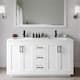 Option White / Giotto Quartz Top / Matte Black Hardware