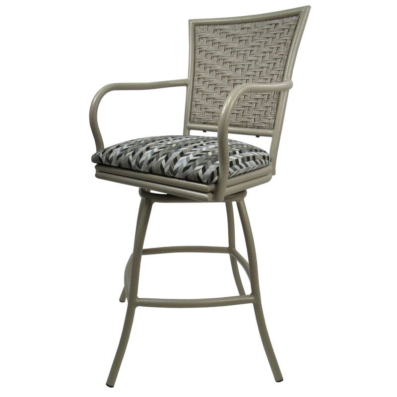 Outdoor/Indoor Metal Pub Set - Erin 30" Swivel Bar Stools - 30" Seat Bar Height