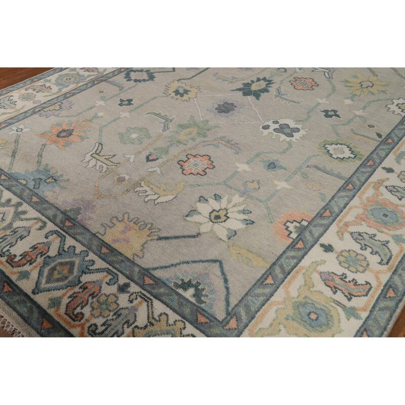 Oushak Indian Area Rug Handmade Oriental Wool Carpet - 8'2" x 10'0"