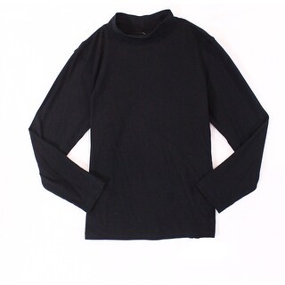 Shop St Johns Bay Black Mens Size Xl Mock Neck Long Sleeve Knit