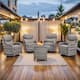 Option Grey Wicker Beige Cushion