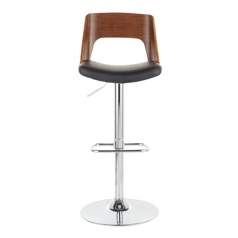 Carson Carrington Paula Adjustable Bar Stool with Rounded Rectangle Footrest (Set of 3)
