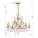 preview thumbnail 5 of 4, Filmore 12 Light Antique Gold Chandelier - 29"W x 24"H