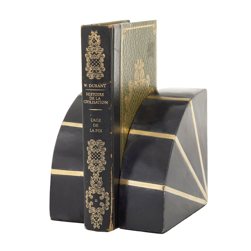 CosmoLiving by Cosmopolitan Marble Natural Bookends