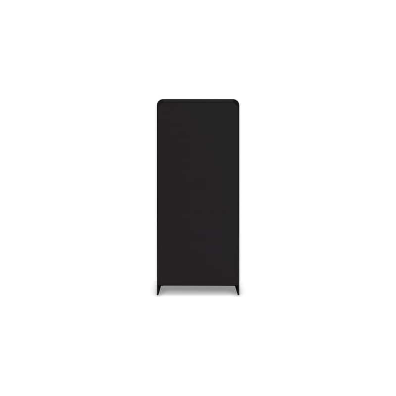Robeck Large Bookcase, 5 Display Shelves, Classic 72 Inch Black Wood